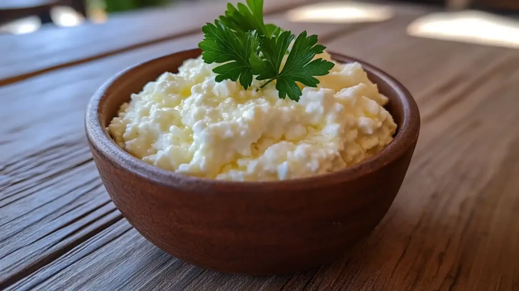 Does cottage cheese melt when baked