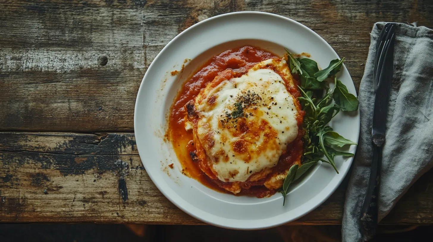 How many calories are in Olive Garden chicken parmigiana lunch served with marinara sauce and pasta.