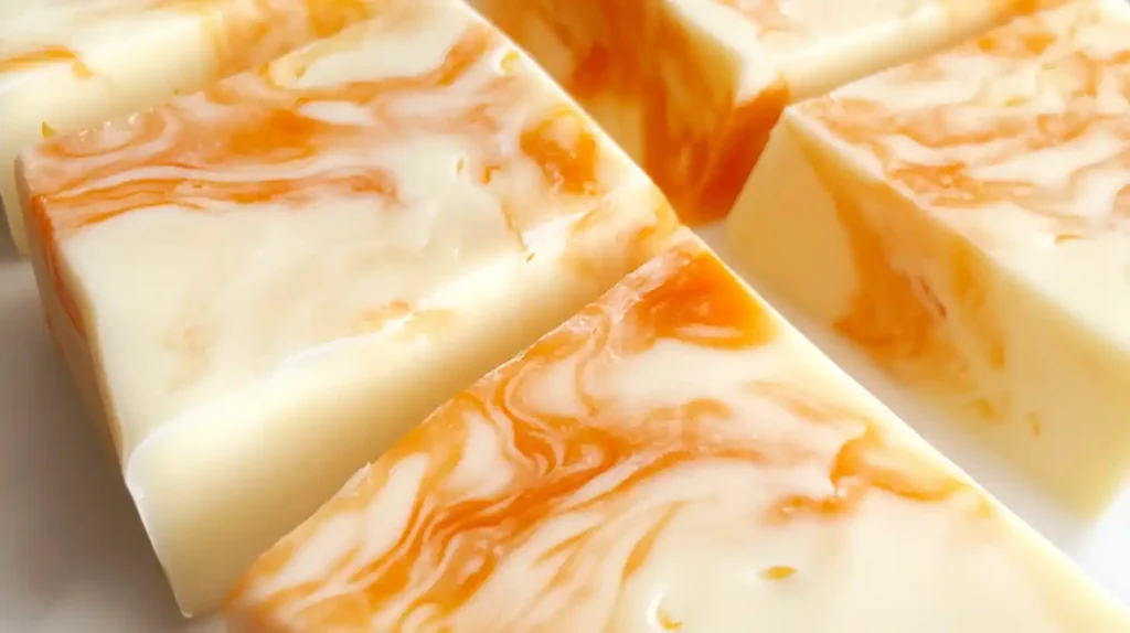 Close-up of Colby Jack cheese showcasing its marbled orange-and-white texture